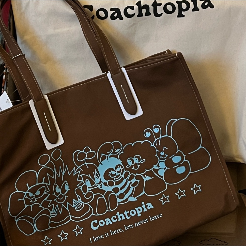 Coach Recycled Canvas Tote: Coachtopia Creatures